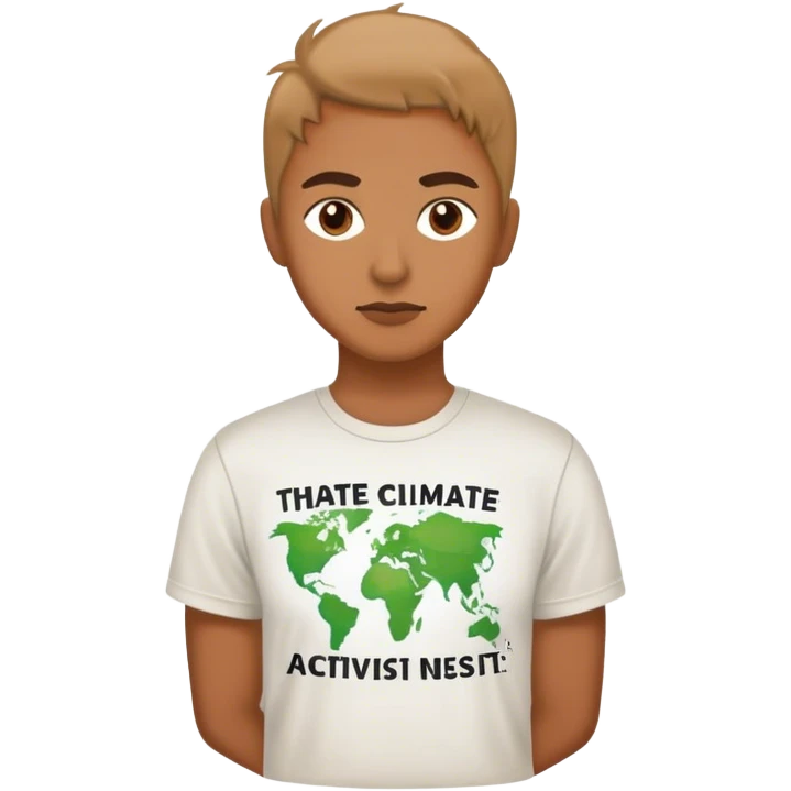 climate activist climate activist shirt emoji