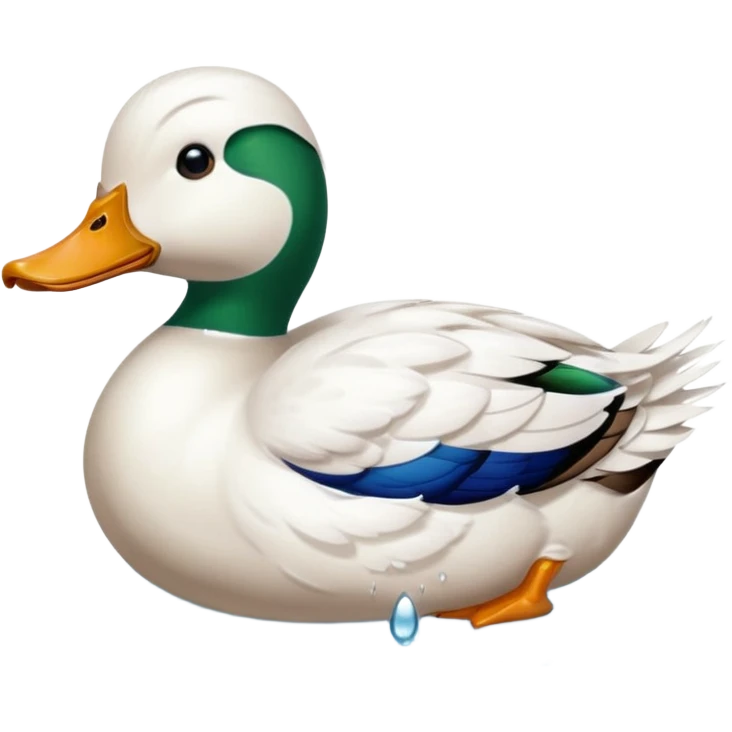duck swimming emoji