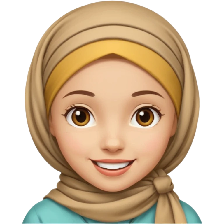 Başörtü Kapalı kız suratı emoji