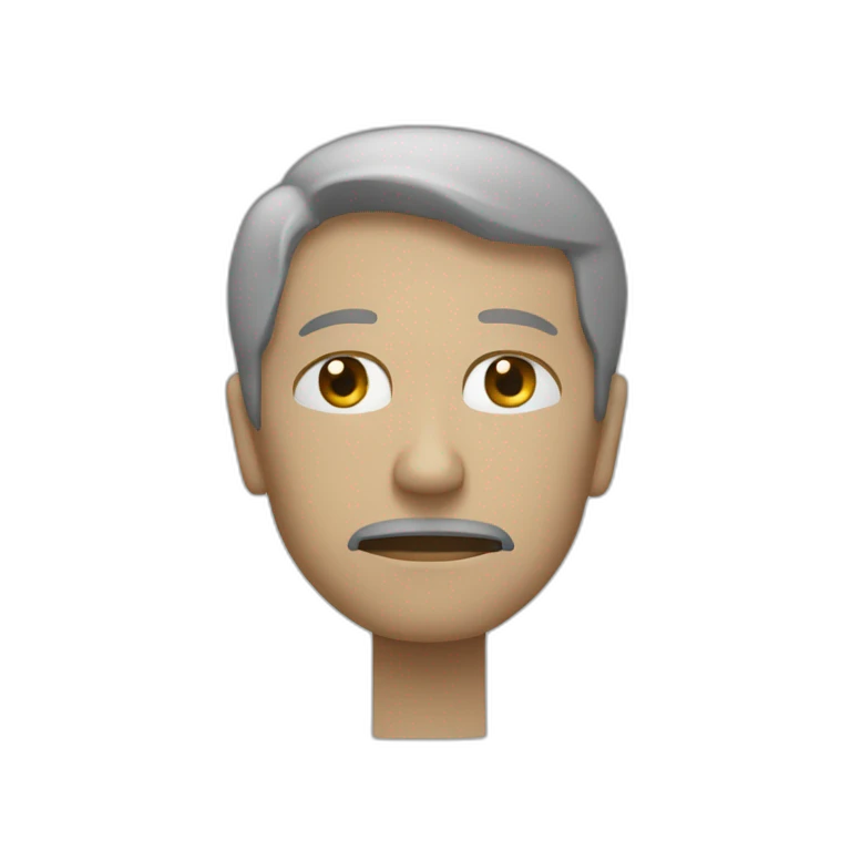 Homme qui pleure en pensant à la mort emoji