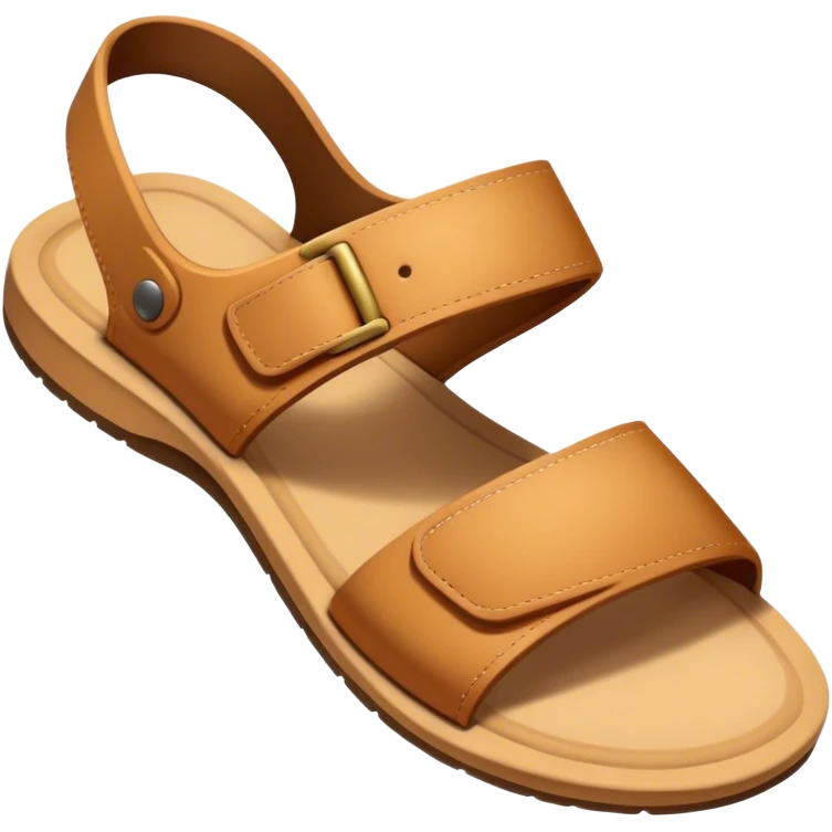 Warm sandal emoji
