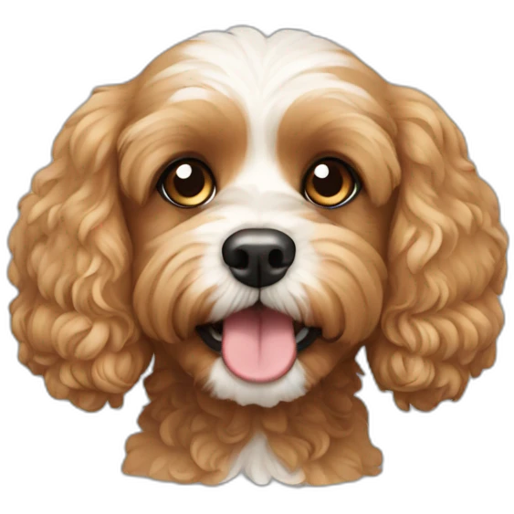 Cavapoo dog emoji