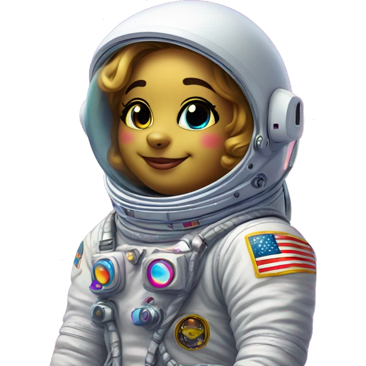 lisa frank astronaut emoji