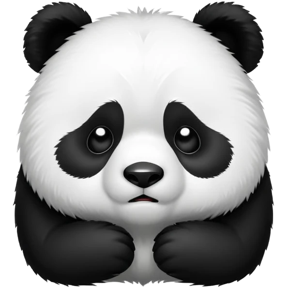 Crying panda emoji