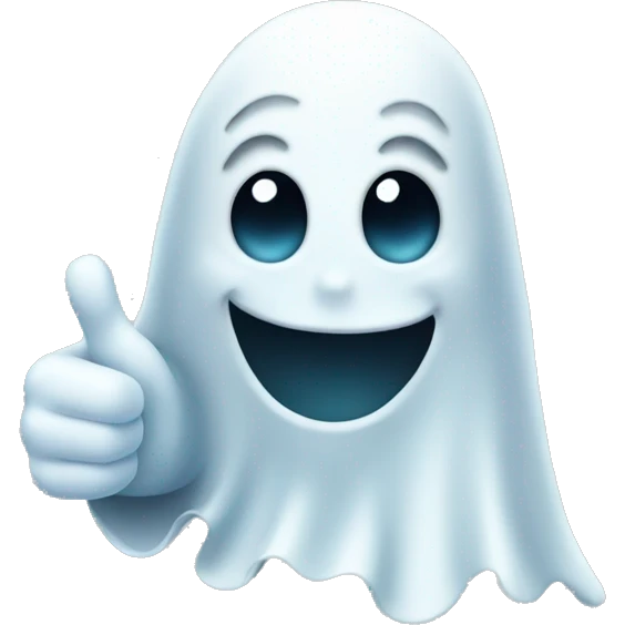 Ghost thumbs up emoji