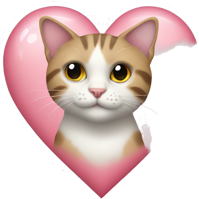 Cat in heart emoji
