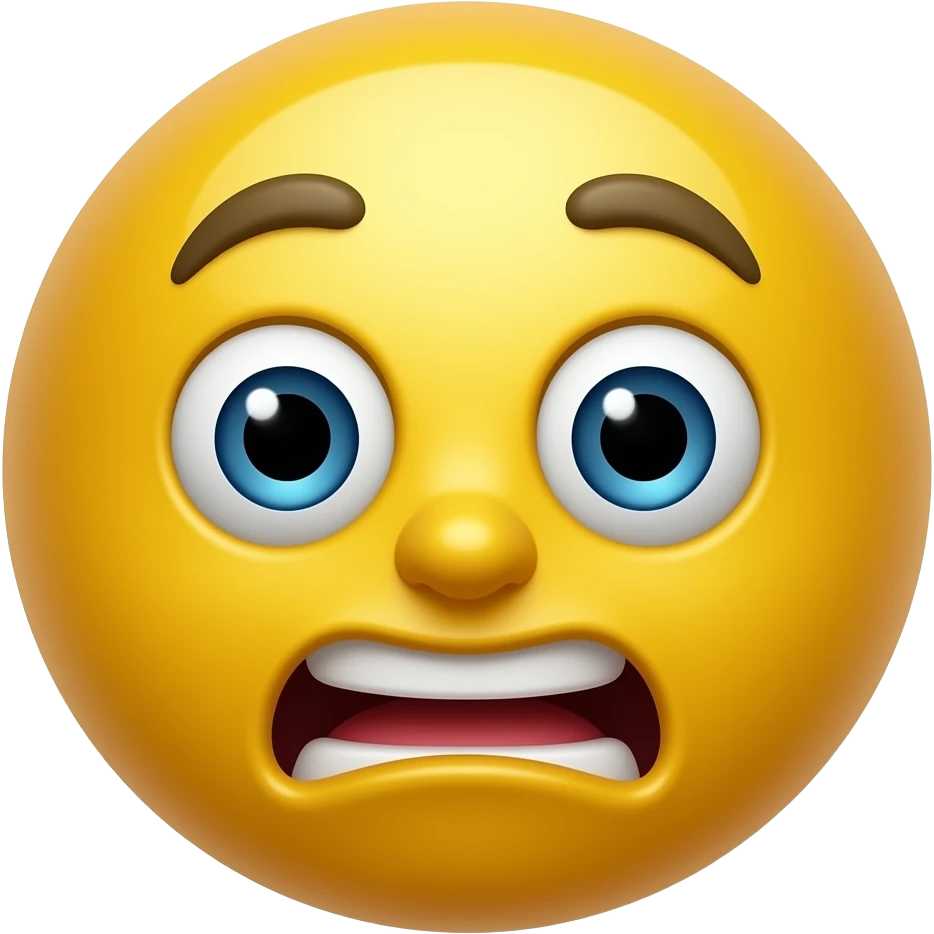 Make a stupid funny face yellow emoji emoji