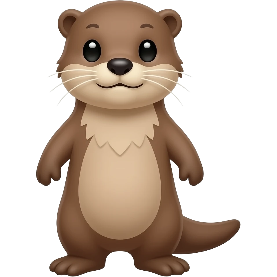 Cartoon otter emoji