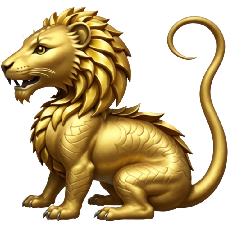 Elder Scrolls Online Lioneating its tail Ouroboro clockwise emoji