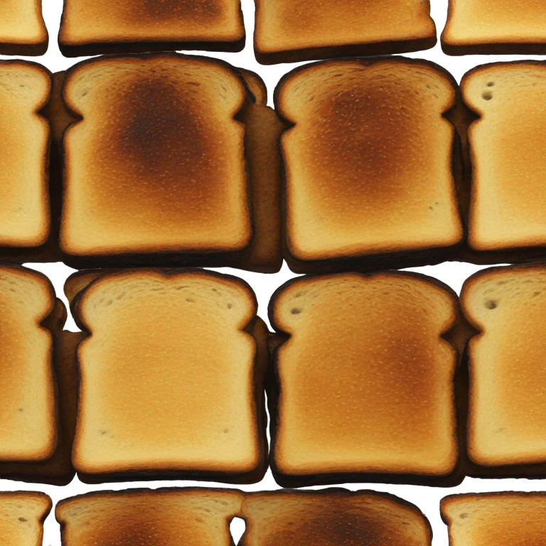 Burnt toast slice emoji