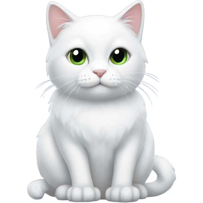 White snowy cat emoji