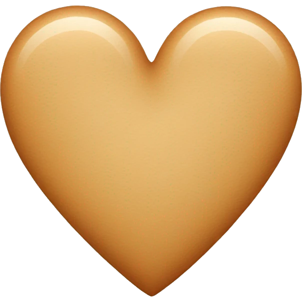 Tan heart emoji