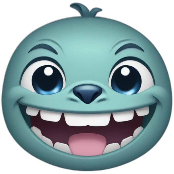 Stitch big grin emoji
