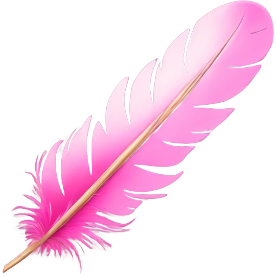 pink feather quill emoji