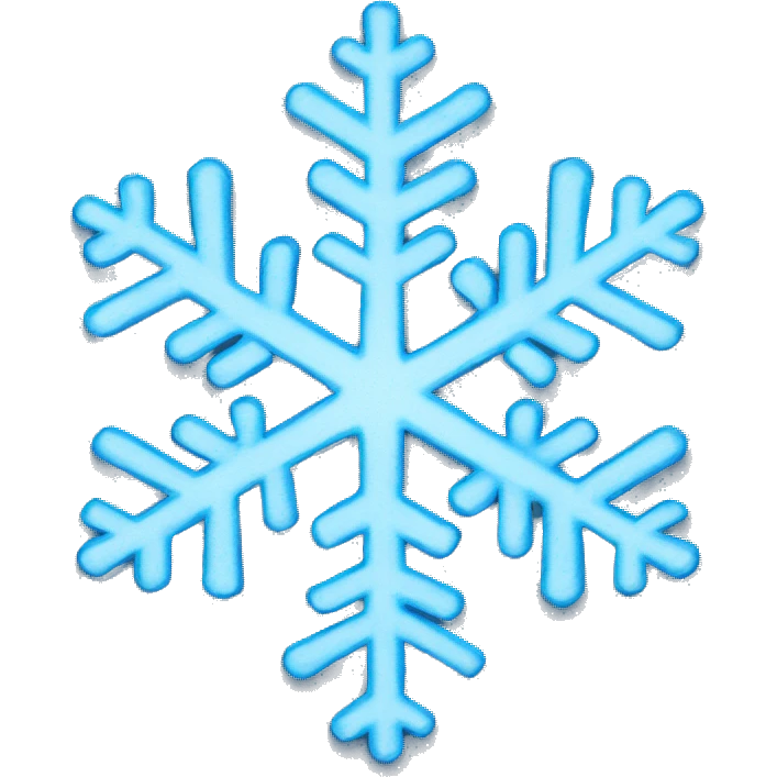 blue snowflake emoji