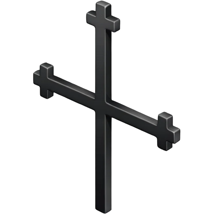 cross bar emoji iphone black emoji