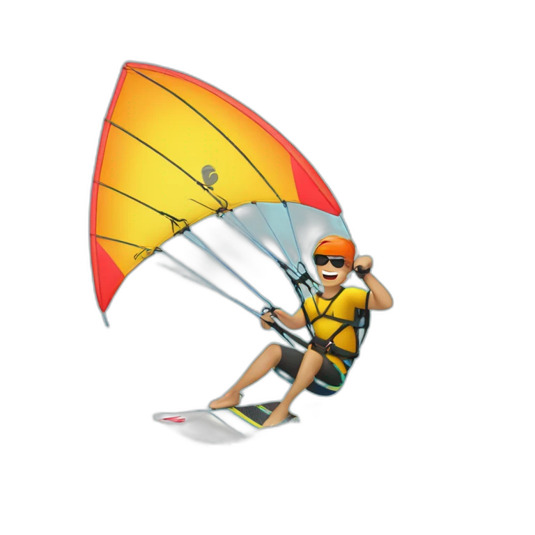 The letter z kitesurfing emoji
