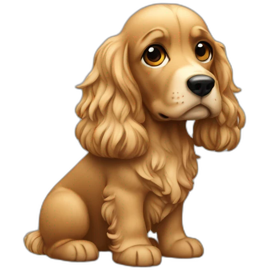 Un cocker emoji