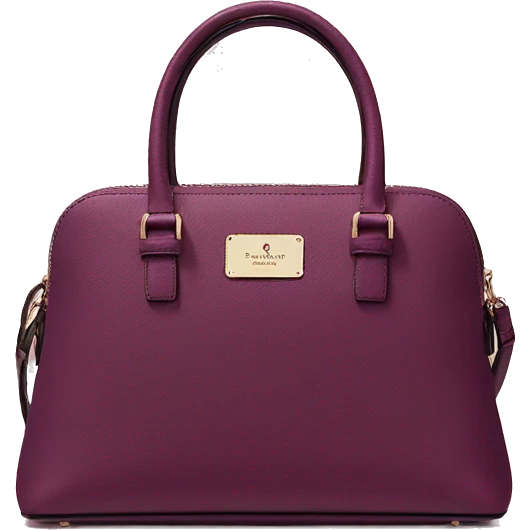 Realistic mulberry color kate spade satchel purse.  emoji