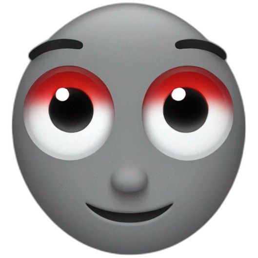 Red eyes working at CEX emoji