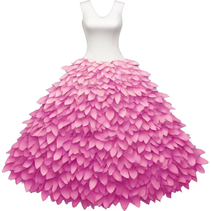 dress made of petals emoji