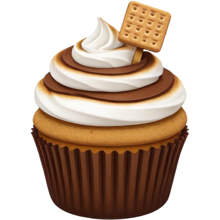 Smores cupcake  emoji
