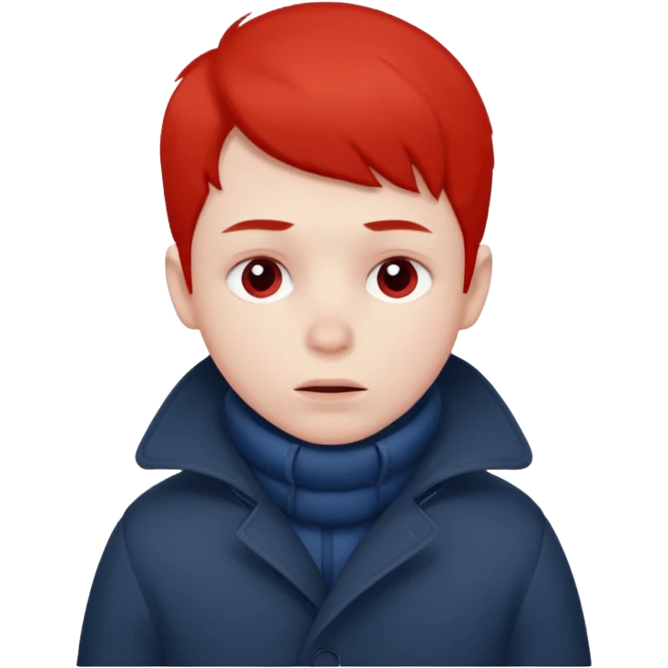 very cold boy emoji