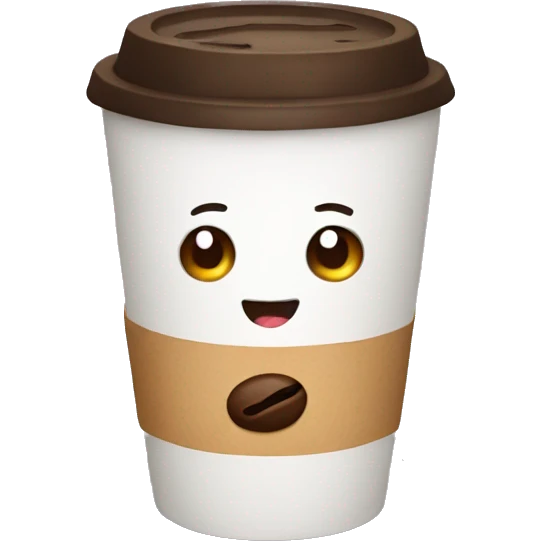 Cute coffee emoji