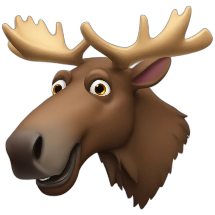 Drunker moose emoji