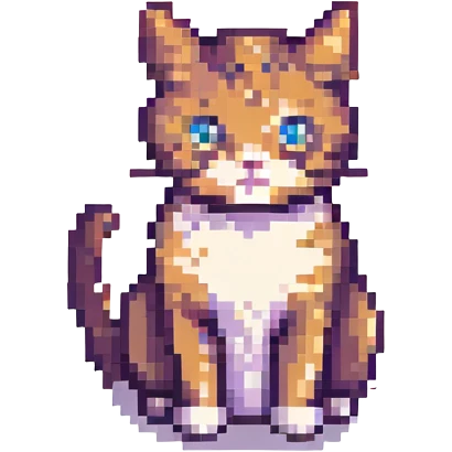 cat pixel art emoji