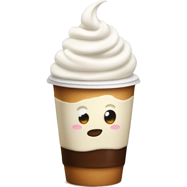 Coffee with whipped cream  emoji
