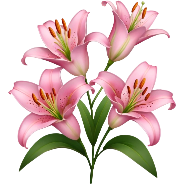 Pink Lilies emoji