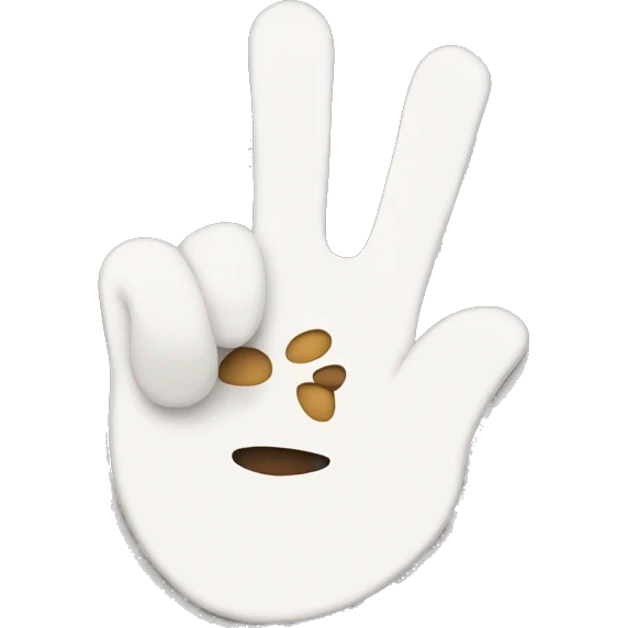 saying hello only hand emoji