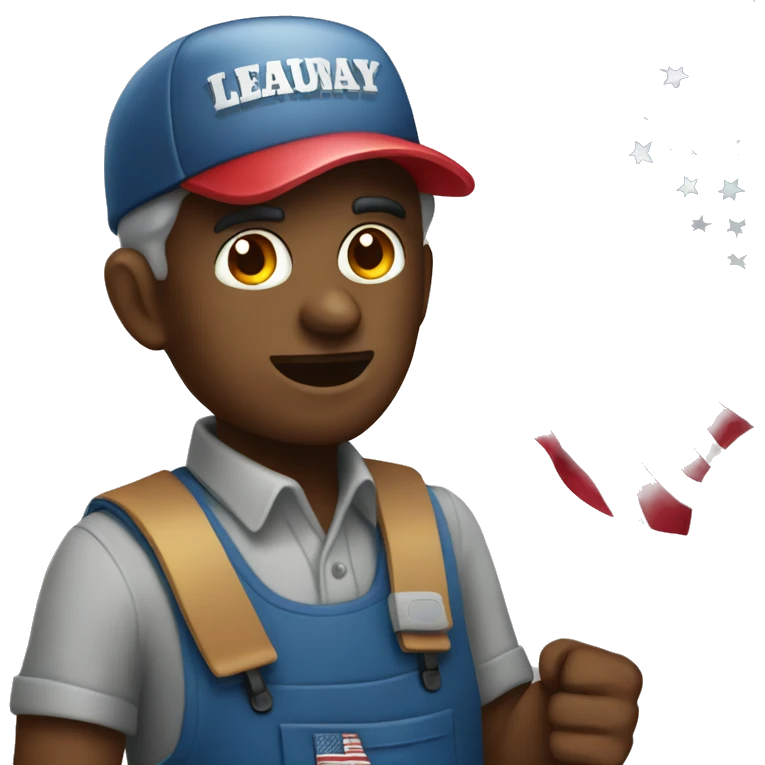 American Labor Day emoji
