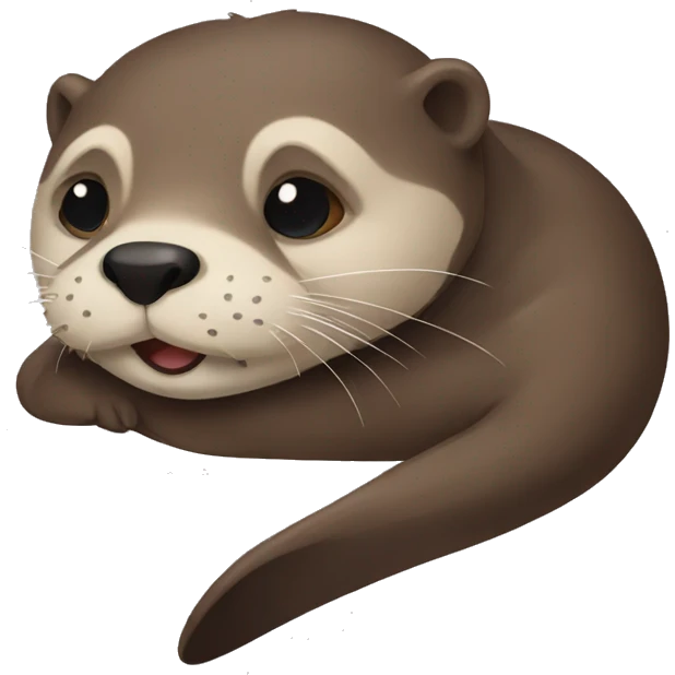 Tired otter emoji