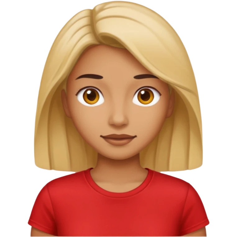 red t-shirt  women  emoji