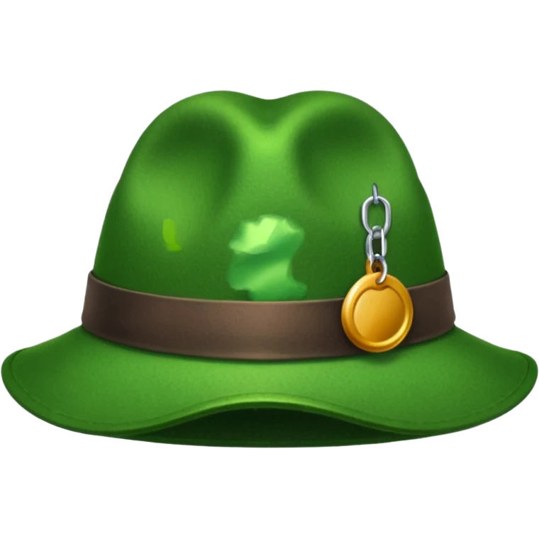 Green hat, Lost & Found Object. emoji