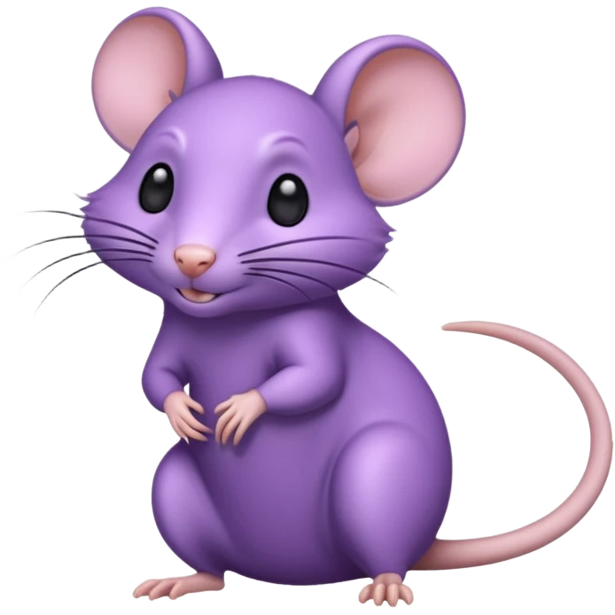 Purple rat emoji