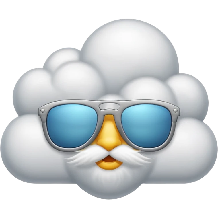 Cloud wearing shades  emoji