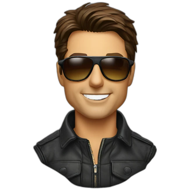 tom cruise+sun glasses+aicraft emoji