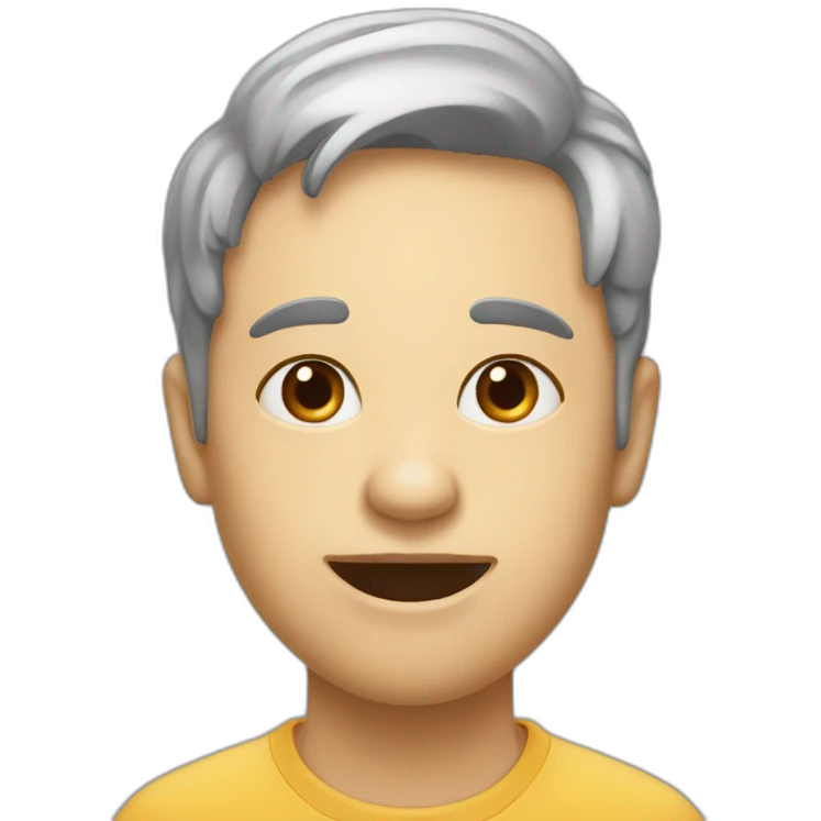 Langue pliée entre les lèvres emoji