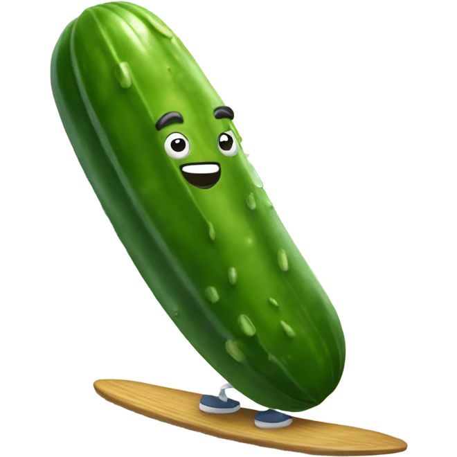 Pickle surfing  emoji