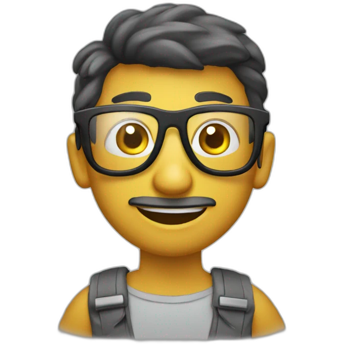 Caca avec lunette emoji
