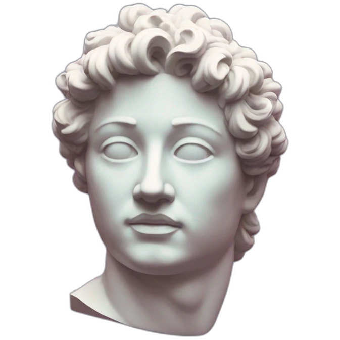 Statue, vaporwave emoji