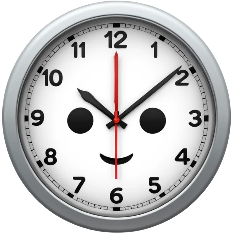 analog clock emoji