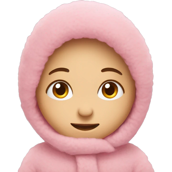 cute pink cosy emoji
