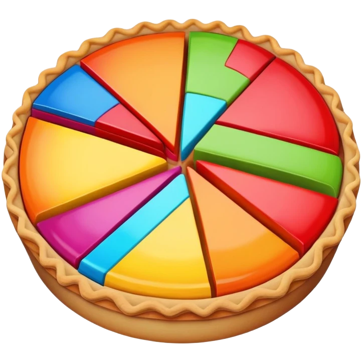 colorful pie chart emoji