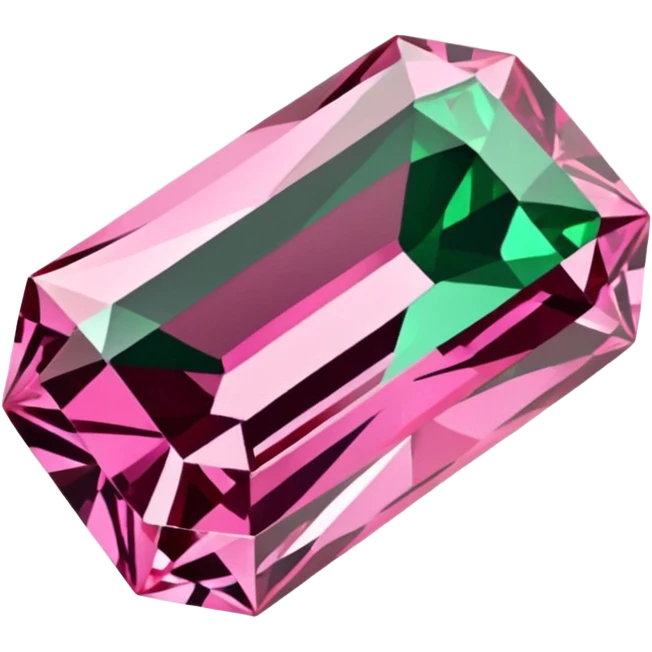 pink and green diamond emoji
