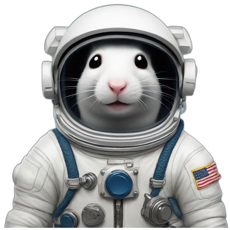 astronaut rat emoji