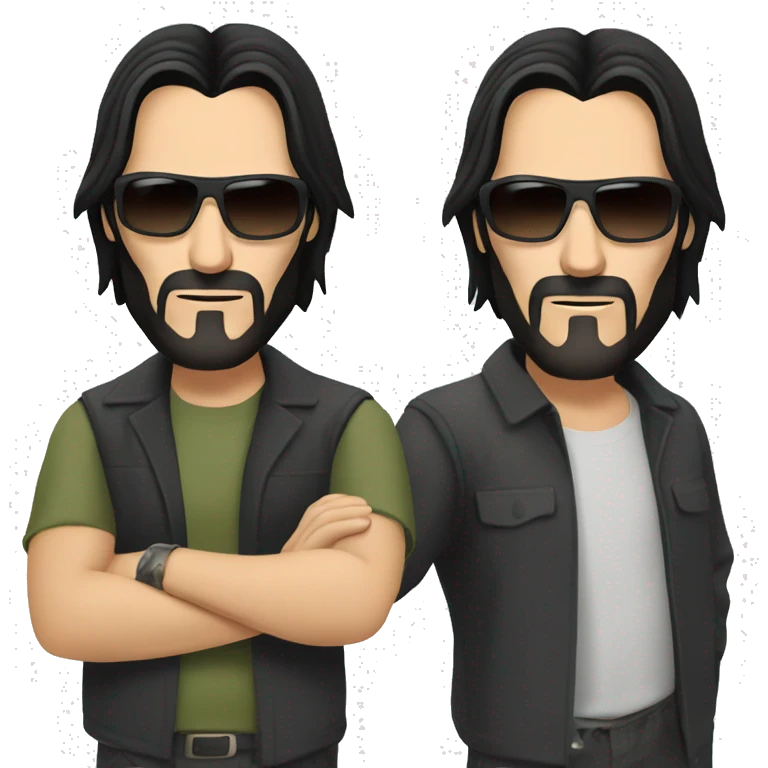 Keanu Reeves in sunglasses emoji